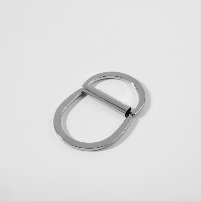 Полукольцо для сумок двойное, d = 25 мм, толщина - 2,5 мм, 2 шт, цвет серебряный Полукольцо для сумок двойное, d = 25 мм, толщина - 2,5 мм, 2 шт, цвет серебряный