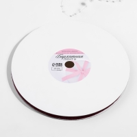 Лента бархатная, с серебряным люрексом, 6 мм, 18 &plusmn; 1 м, цвет бордовый №46