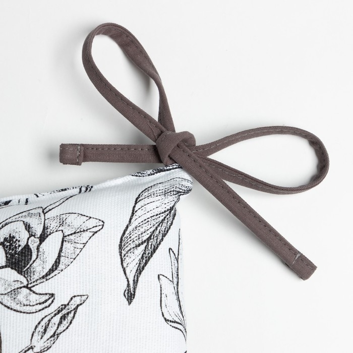 Сидушка на стул Доляна Plant leaves 42х42 см, 100% хл, рогожка 164 г/м2 Сидушка на стул Доляна Plant leaves 42х42 см, 100% хл, рогожка 164 г/м2