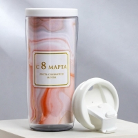 Термостакан со вставкой &laquo;Пусть сбываются мечты 8 марта&raquo; 350 мл