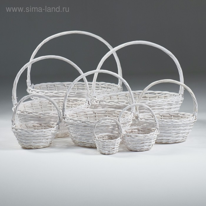 Набор корзин 8 шт 63&times;22/58 54&times;20/52 46&times;18/45 39&times;16/38 32&times;14/31 26&times;12/25 20&times;10/20 14&times;8/14 см