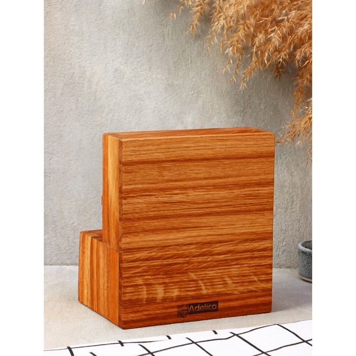 Подставка - салфетница Adelica, 15×17×11 см, дуб Подставка - салфетница Adelica, 15×17×11 см, дуб