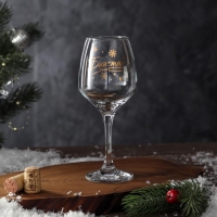 Бокал для вина &laquo;Блистай&raquo; 350 мл., деколь