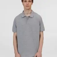 Рубашка поло унисекс Pacific, серый меланж, размер 4XL