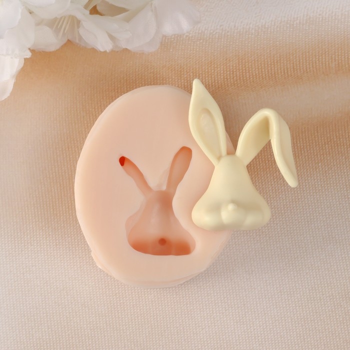 Молд силиконовый Молд силиконовый "Заяц с погнутым ухом" 3,5х5х1,5 см