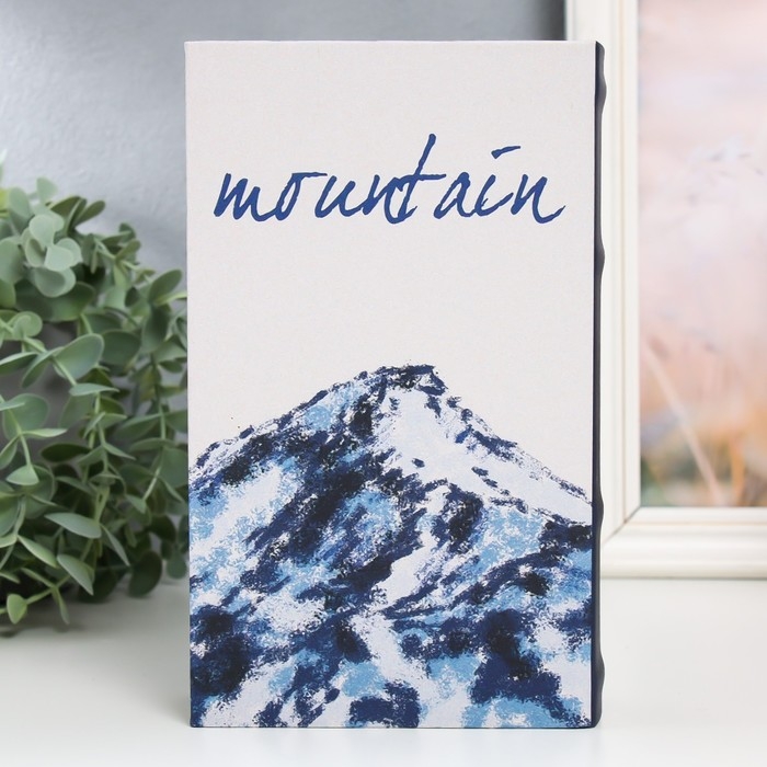 Сейф-книга дерево кожзам Сейф-книга дерево кожзам "Горы" 21х13х5 см