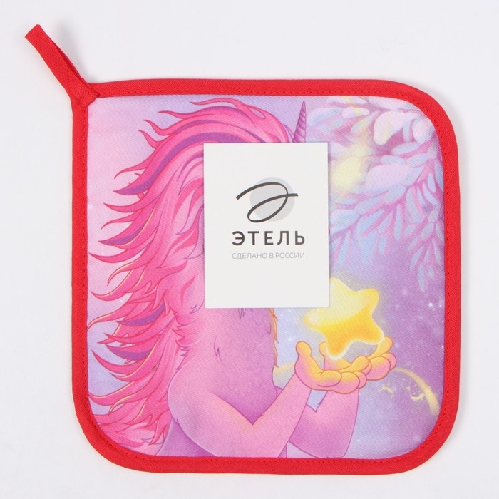 Прихватка Этель "Волшебства" 19х19 см, 100% хл, ватин 250 г/м2