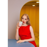 Кружка фарфоровая Доляна &laquo;Эбру&raquo;, 350 мл