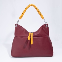 Сумка-мешок, отдел на молнии, 3 наружных кармана, длинный ремень, цвет бордовый/жёлтый Сумка-мешок, отдел на молнии, 3 наружных кармана, длинный ремень, цвет бордовый/жёлтый