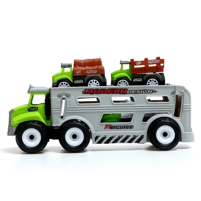 Грузовик инерционный &laquo;Автовоз&raquo;, 3 машинки в комплекте, МИКС