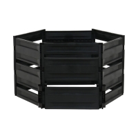 Компостер пластиковый, 600 л, 125 &times; 105 &times; 70 см, чёрный