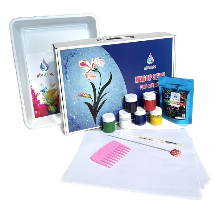 Набор эбру, для студии, 6 цветов Набор эбру, для студии, 6 цветов