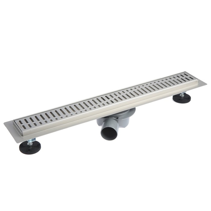 Трап линейный AFLORN AF20107-60, 600х70 мм, c флaнцeм своб. вращения 360&deg;, нерж. сталь