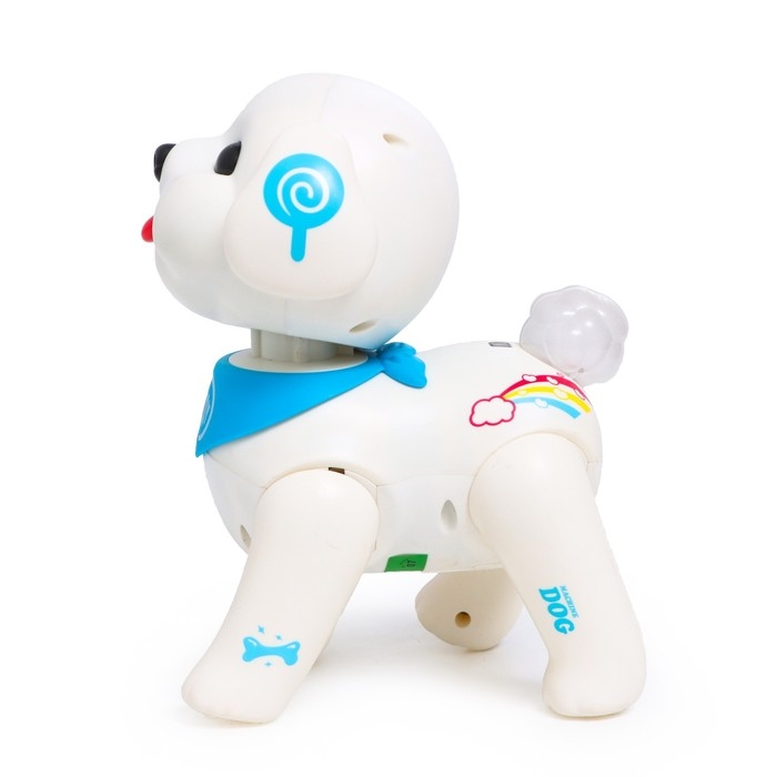 Робот собака &laquo;Мой дружок&raquo; IQ BOT, на пульте управления, интерактивный: реагирует на хлопки, на батарейках, на русском языке