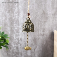 Колокольчик металл "Будда и карп" h=4,8 см d=6 см Колокольчик металл "Будда и карп" h=4,8 см d=6 см