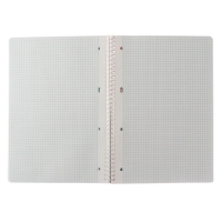 Тетрадь А4, 96 листов в клетку на гребне GlassBoxes, обложка мелованный картон, блок 55г/м2, 4В МИКС