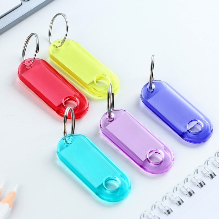 Брелок для ключей , набор &laquo;Геометрия&raquo; 24 шт, 3.5 х 8 см