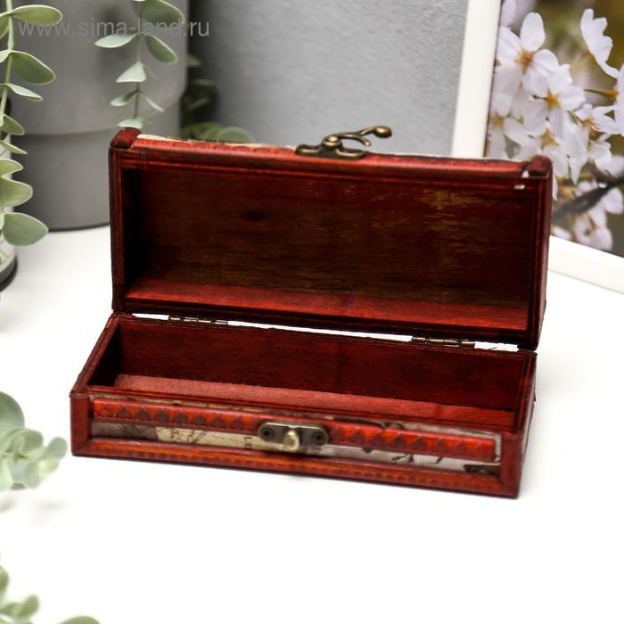 Шкатулка-купюрница дерево Шкатулка-купюрница дерево "Карта" МИКС 5,5х17,5х8 см