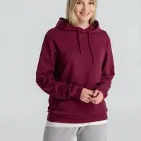Толстовка с капюшоном унисекс Hoodie, бордовая, размер S Толстовка с капюшоном унисекс Hoodie, бордовая, размер S