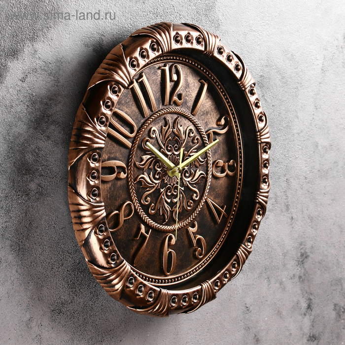 Часы настенные, серия: Интерьер, Часы настенные, серия: Интерьер, "Азарина", дискретный ход, d-30 см, микс