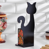 Подставка под ложки «Котик», хохлома Подставка под ложки «Котик», хохлома
