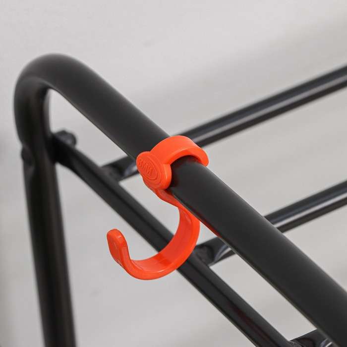 Подставка для обуви, 3 яруса, 87×30×48 см, цвет чёрный Подставка для обуви, 3 яруса, 87×30×48 см, цвет чёрный