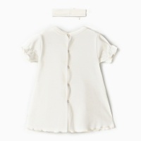 Набор: платье с коротким рукавом и повязка Крошка Я, 1,5-2 г, (86-92 см),100 % хлопок Набор: платье с коротким рукавом и повязка Крошка Я, 1,5-2 г, (86-92 см),100 % хлопок