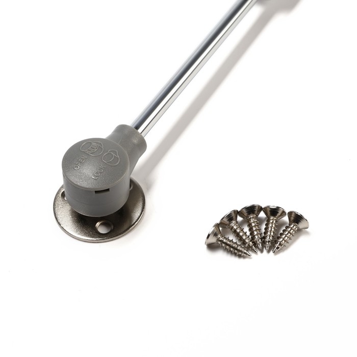 Газлифт 80N CAPPIO, с доводчиком, бесшумное открывание/закрывание, серый