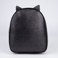 Рюкзак детский для девочки с блестками &laquo;Котик&raquo;, съемные элементы, 27х23х10 см