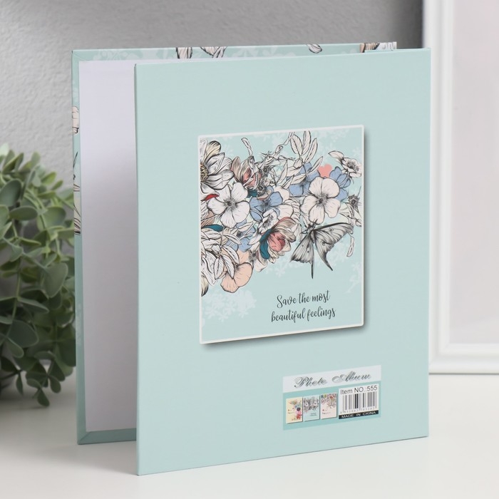 Фотоальбом на 80 фото 10х15 см "Цветочный орнамент" МИКС 23,5х19,5х4 см