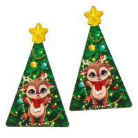 Новогодняя настольная игра &laquo;Новый год! Мемори ёлочки&raquo;