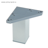 Опора стационарная, квадратная ОСК - 100 К, Н=100 мм, цвет матовый хром Опора стационарная, квадратная ОСК - 100 К, Н=100 мм, цвет матовый хром