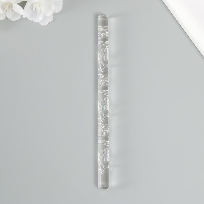 Скалка для творчества акрил Скалка для творчества акрил "Цветок" 16х1 см