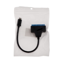 Переходник для SATA, подключение жестких дисков к Type-C, черный Переходник для SATA, подключение жестких дисков к Type-C, черный