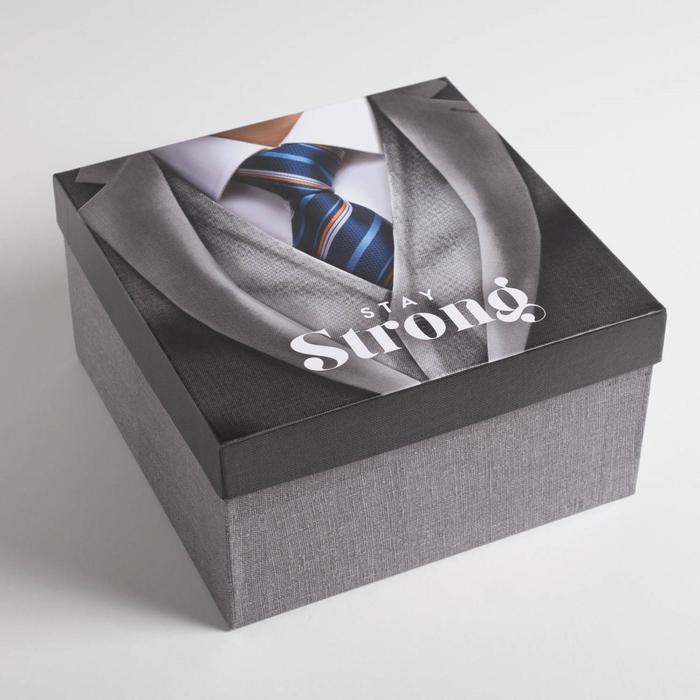 Набор коробок 5 в 1, упаковка подарочная, &laquo;Джентльмен&raquo;, 14 х 14 х 8 ‒ 22 х 22 х 12 см