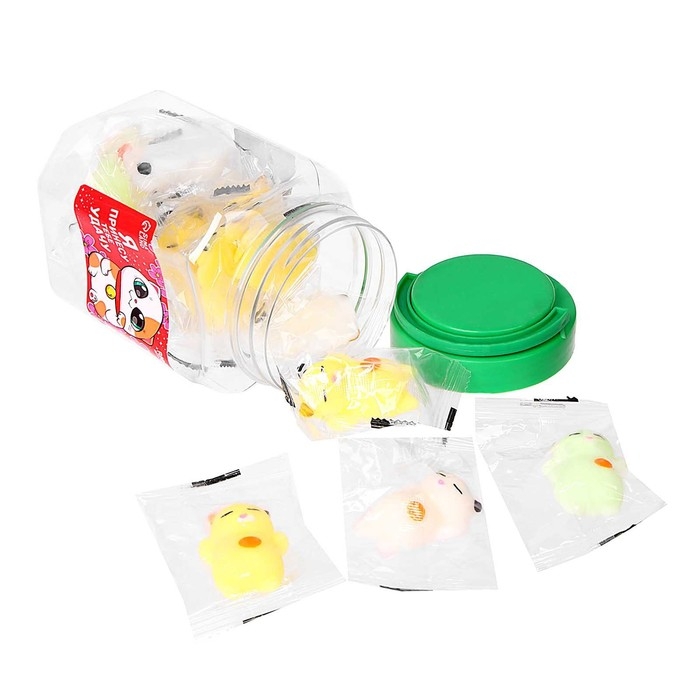 Антистресс сквиш мялка «Котики», в банке,цвета МИКС Антистресс сквиш мялка «Котики», в банке,цвета МИКС