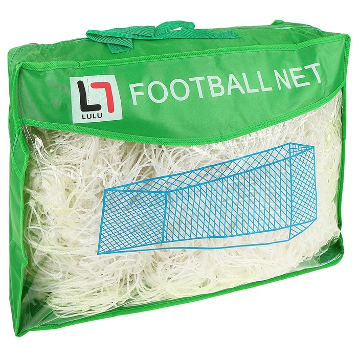 Сетка футбольная ONLYTOP, 7,5х2,5 м, нить 3 мм, 2 шт.