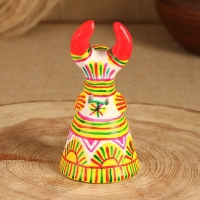 Филимоновская игрушка колокольчик «Корова», 10-12 см Филимоновская игрушка колокольчик «Корова», 10-12 см