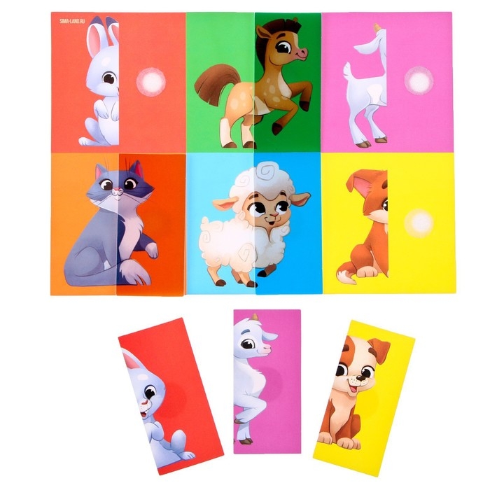 Развивающая игра на липучках &laquo;Найди половинку.Ферма&raquo;