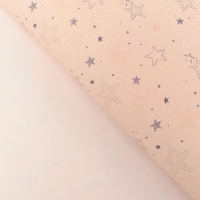 Бумага упаковочная, глянцевая  "Звездный день", 70 х 100 см  НАБОР 10 шт
