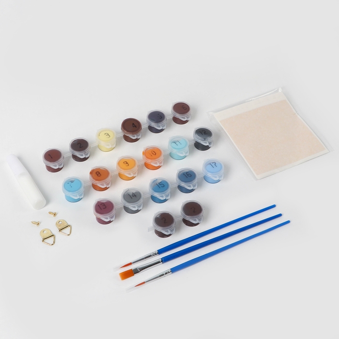 Картина по номерам с подрамником и поталью &laquo;Магические бабочки&raquo;, 30 х 40 см