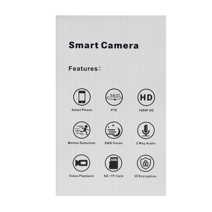 Видеокамера поворотная SC-PTZ208 IR, IP, 2Мп, 1080p, 80&ordm;, 1/2.8"CMOS, Wi-Fi, датчик движения