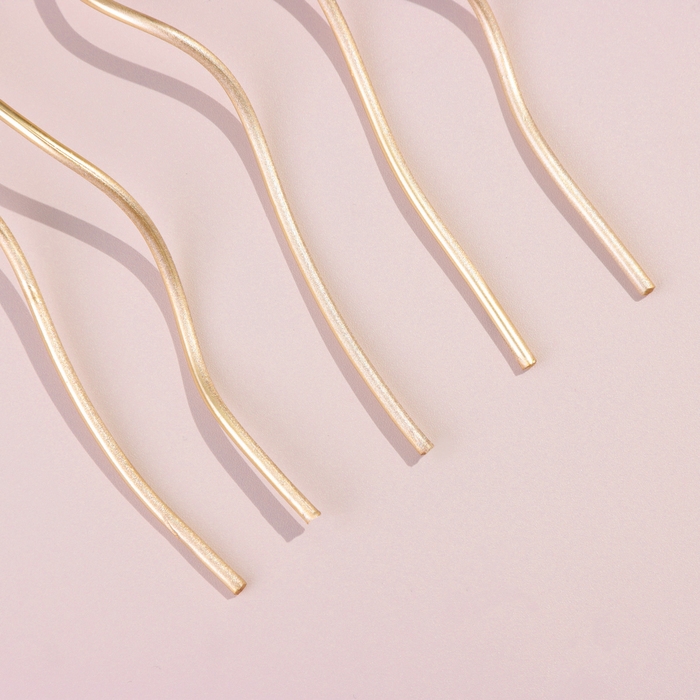 Свечи для торта витые "Серпантин", 10 шт, коктейльные, золотистые, 15 см