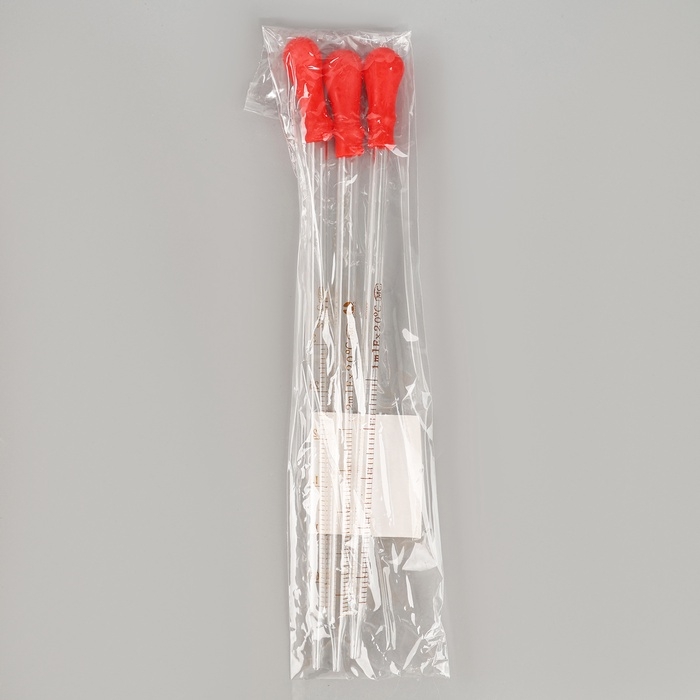 Набор пипеток 1, 2, 3 мл для опытов и творчества, 3 шт Набор пипеток 1, 2, 3 мл для опытов и творчества, 3 шт