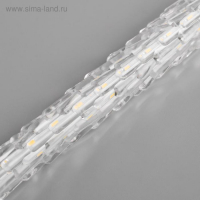 Гирлянда «Сосульки рифленые» 2.5 × 0.3 м, IP65, прозрачная нить, 192 LED, свечение белое с эффектом стекания, 12 В Гирлянда «Сосульки рифленые» 2.5 × 0.3 м, IP65, прозрачная нить, 192 LED, свечение белое с эффектом стекания, 12 В