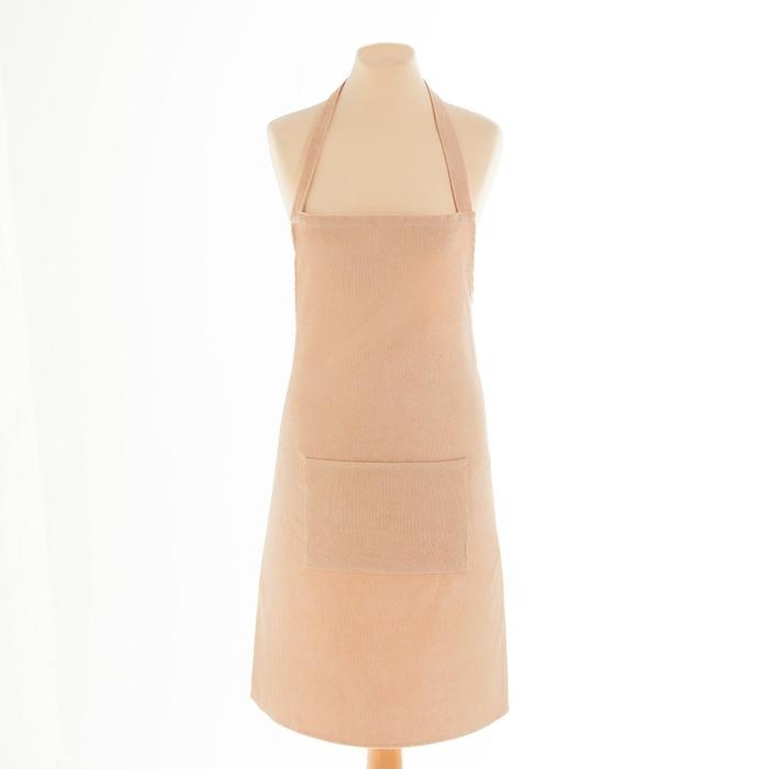 Фартук Этель &laquo;Классика&raquo; цвет бежевый 65х80см, 100%пэ, велюр