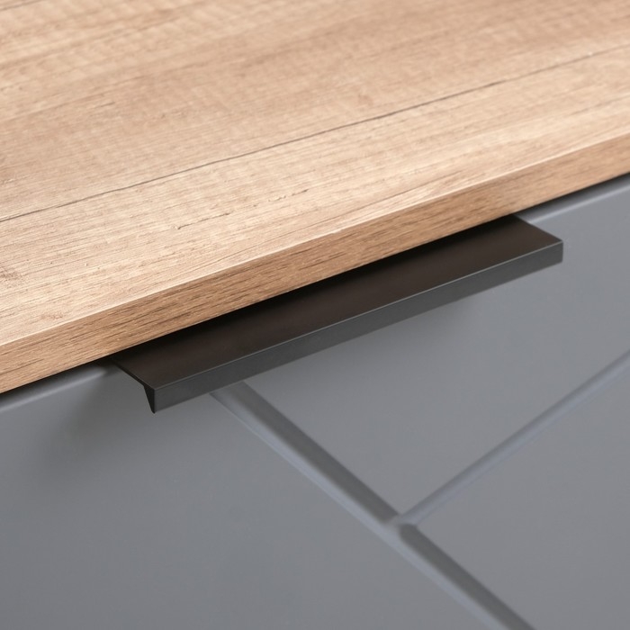 Тумба в прихожую подвесная Даллас, 802х402х278, Дуб каньон/Софт графит МДФ Тумба в прихожую подвесная Даллас, 802х402х278, Дуб каньон/Софт графит МДФ