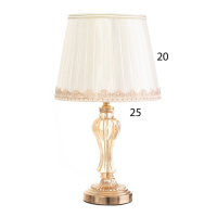 Лампа настольная "Азарт" 1x60Вт E27 золото  26х26х43 см