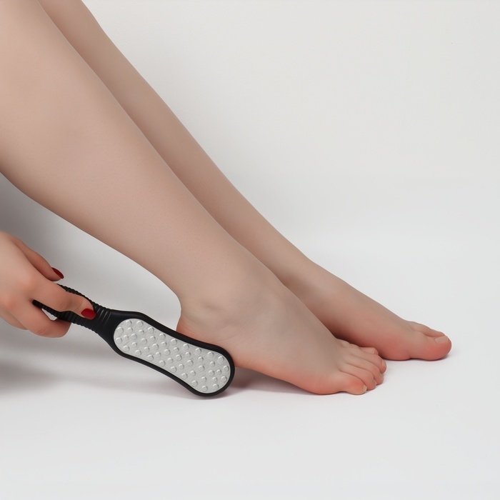 Пилка для ног, лазерная, двусторонняя, 25,5 см, цвет чёрный Пилка для ног, лазерная, двусторонняя, 25,5 см, цвет чёрный