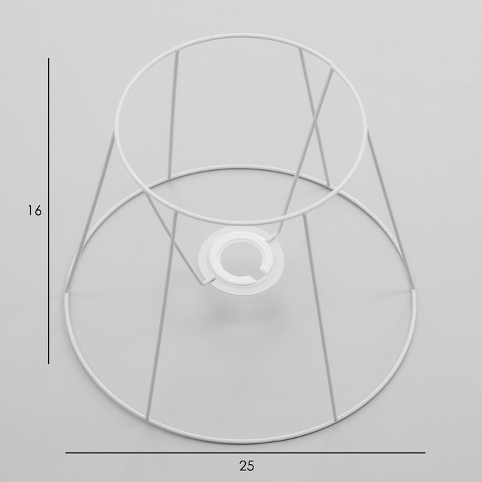 Каркас-основа абажура для настольной лампы Каркас-основа абажура для настольной лампы "Классика" Е27/Е14 25х25х19см